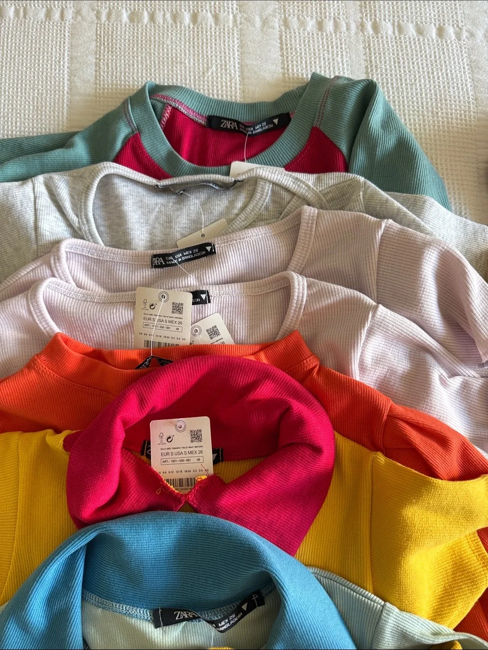 Zara Womens Short Sleeve Tops - Mixed Colors / size S / all NWT - Picture 3 of 5